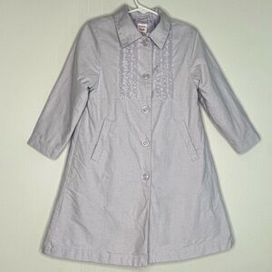 Vintage Gymboree Spring Dress Coat Lavender Tea Party Lined 4 Medium ✔️Flaw